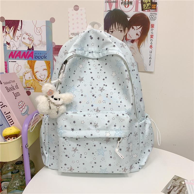 Schoolbag Japanese simple travel commuter ins backpack lightweight primary school student burden reduction backpack small fresh middle school student 