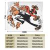 Mort & Phil Mortadelo y Filemón Blanket  Warm Soft Graphic Plush Throw Blanket For Home Decor Picnic Flannel Bedspread Bed Cover