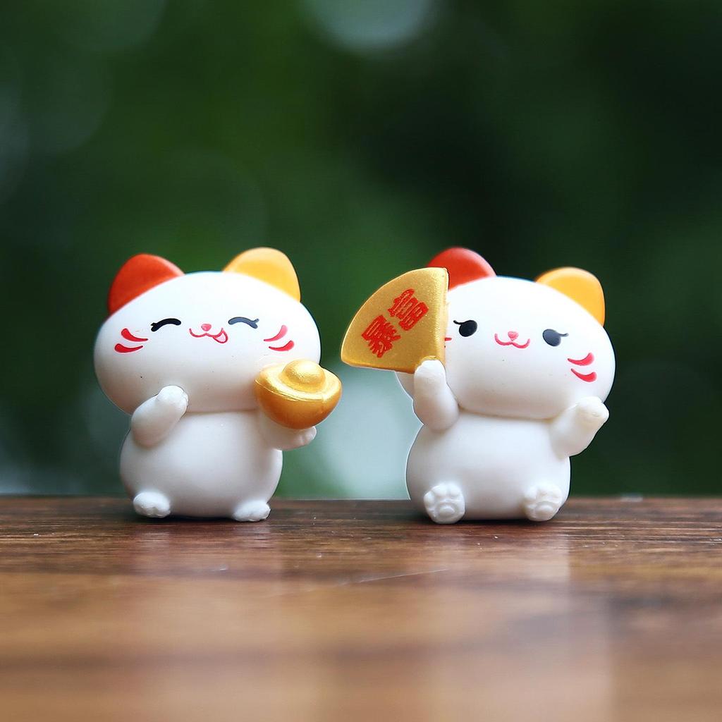 National Tide Lucky Cat Series: Trendy Cute Granules Figurines - Blind Box Cultural Gifts & Ornaments