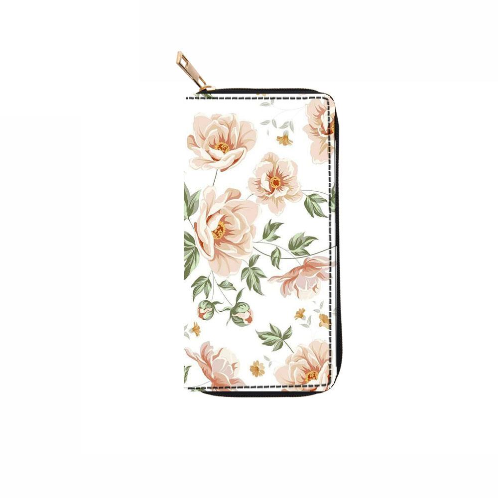 Women's Wallet Digital Long Zipper Wallet, Wallet Clutch