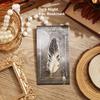 Vintage Feather Bronze Metal Bookmark with Chain Pendant - Perfect for Book Lovers and Writers