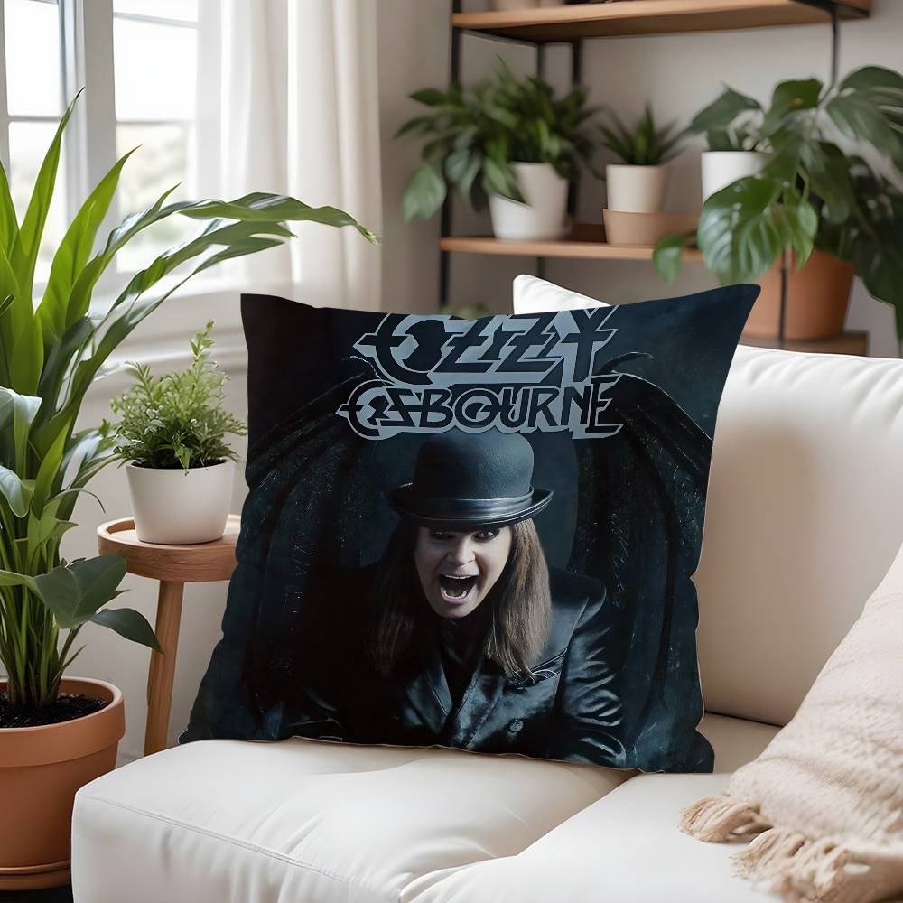 Sänger-O-Ozzy Osbournes Kissenbezug Plüschstoff Weich Kissenbezug Beidseitig bedruckt Kissenbezug Haushaltsgeschenke