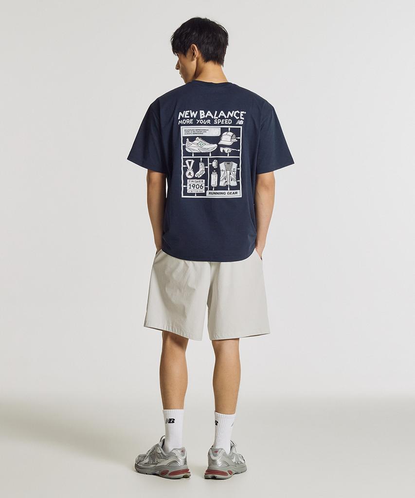 Nyuballanseu Nbneg35613 / Uni Frozen Pictogram Short Sleeve T-Shirt (Navy)