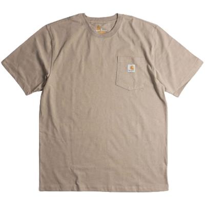 Carhartt Herren K87 Desert T-Shirt, Kurzarm, Tasche, Klassische Arbeitskleidung, Lockere Passform, Größe L [Parallelimport]