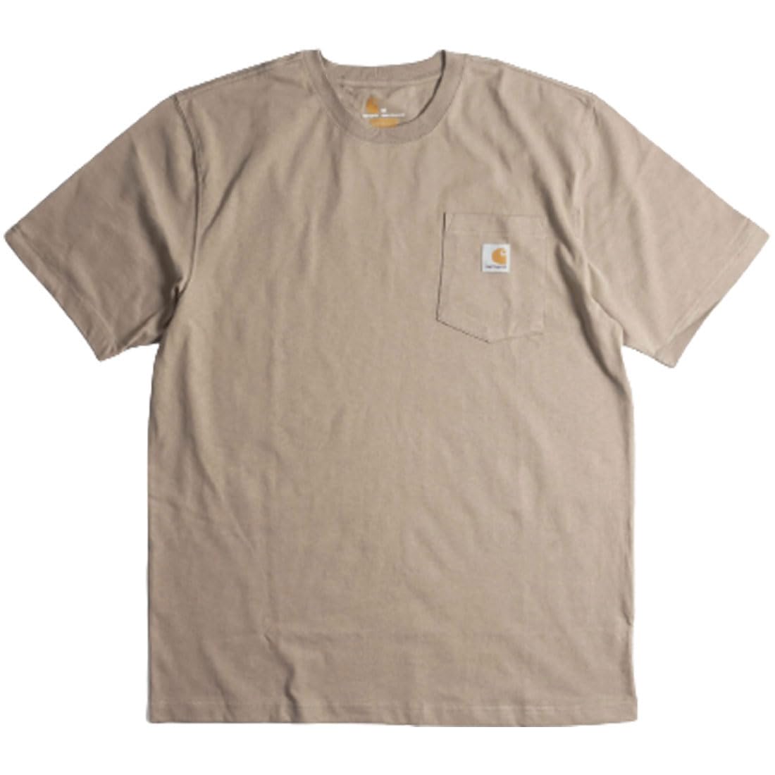 Carhartt Men s K87 Desert T-Shirt, Short Sleeve, Pocket, Classic Workwear, Loose Fit, Size L [Parallel Import]