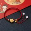 Fashion Handmade Red Rope Beads Bracelets For Men And Women Praying Wristband Lucky Health Amulet Jewelry Gift