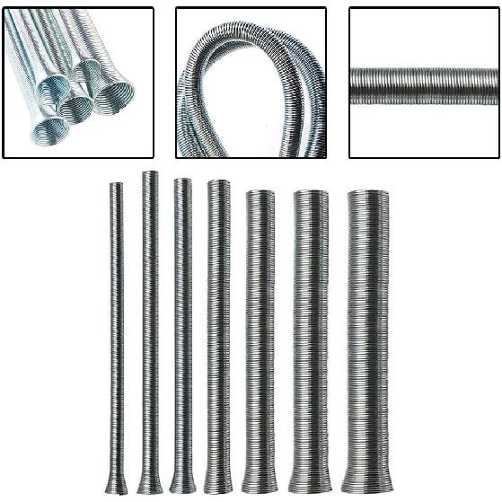 Spring Tube Bender Set 13.7 Inch Pipe Bending Tool For Copper Aluminum Steel Tubes Multiple Sizes 1/4" To 7/8" Plumbing Construction(8mm)