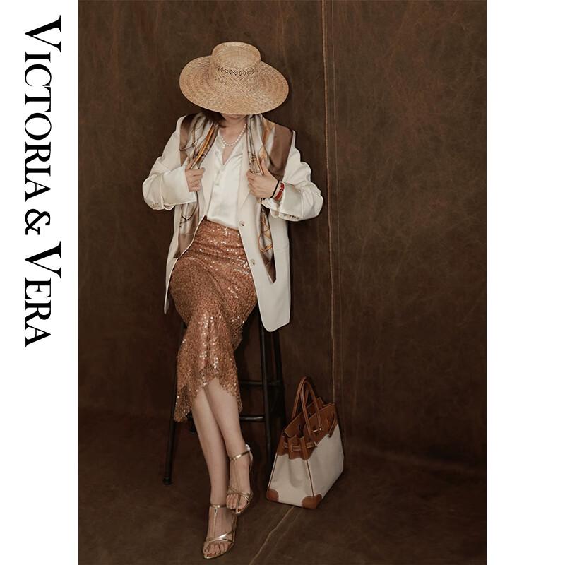 VICTORIA&VERA Mulberry Silk Printed Scarf