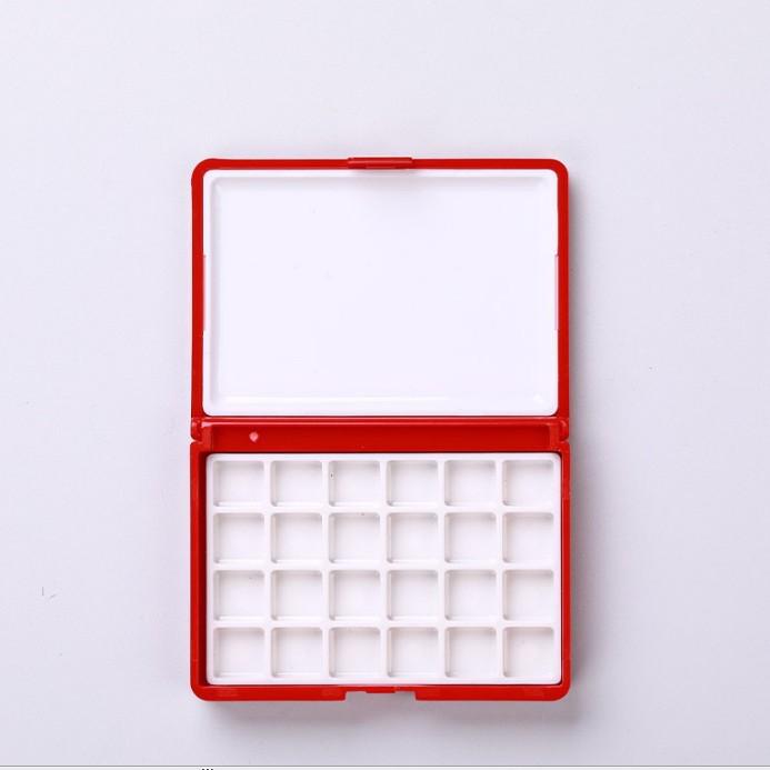 24-Grids Portable Watercolor Palette Box for DIY and Student Use