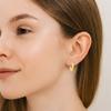 Minimalist Classic Hoop Earrings - 925 Sterling Silver Gold Plated