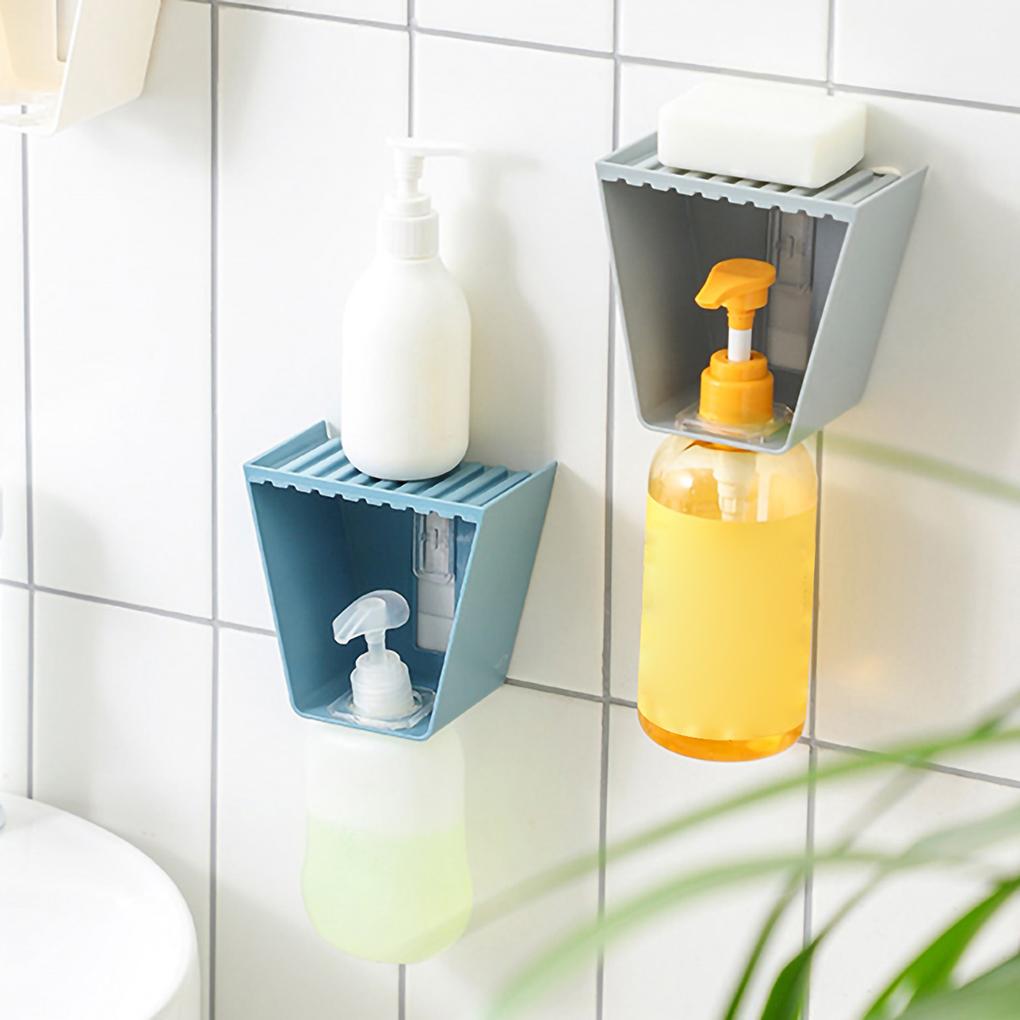 Storage Rack Plastic 5KG Bathroom Holder Self-adhesive Hanging Shower Organizer Shelf