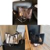 Sac Cabas Minimaliste Tendance Grande Capacité Pour Femmes En Matière PU Pour Un Usage Quotidien