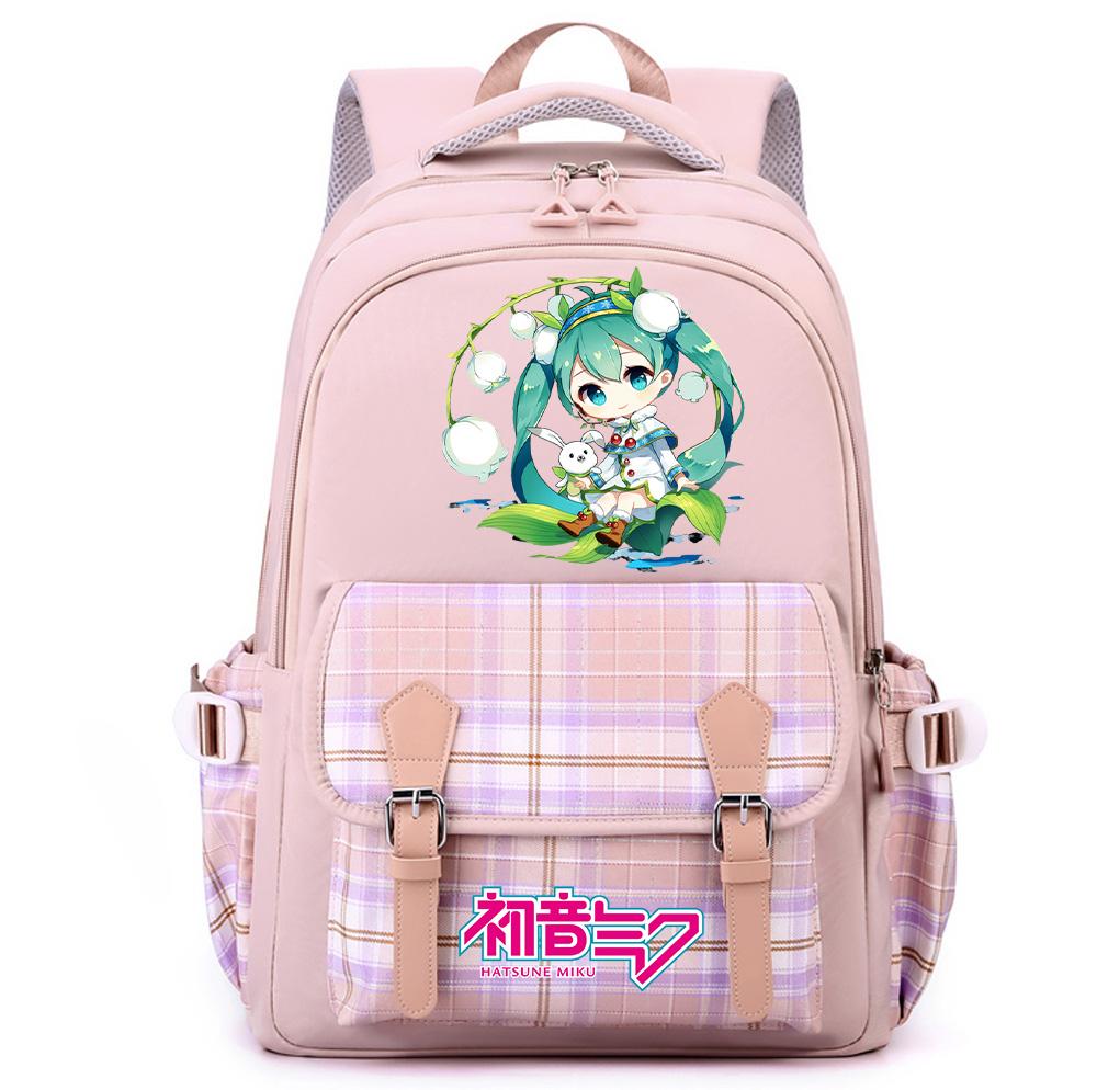 Anime Hatsune Miku Printed Large Capacity Backpack for Teenger Student Girl Boy Schoolbag Bookbag Women Waterproof Travel Bag Bookbag Mochila Gift