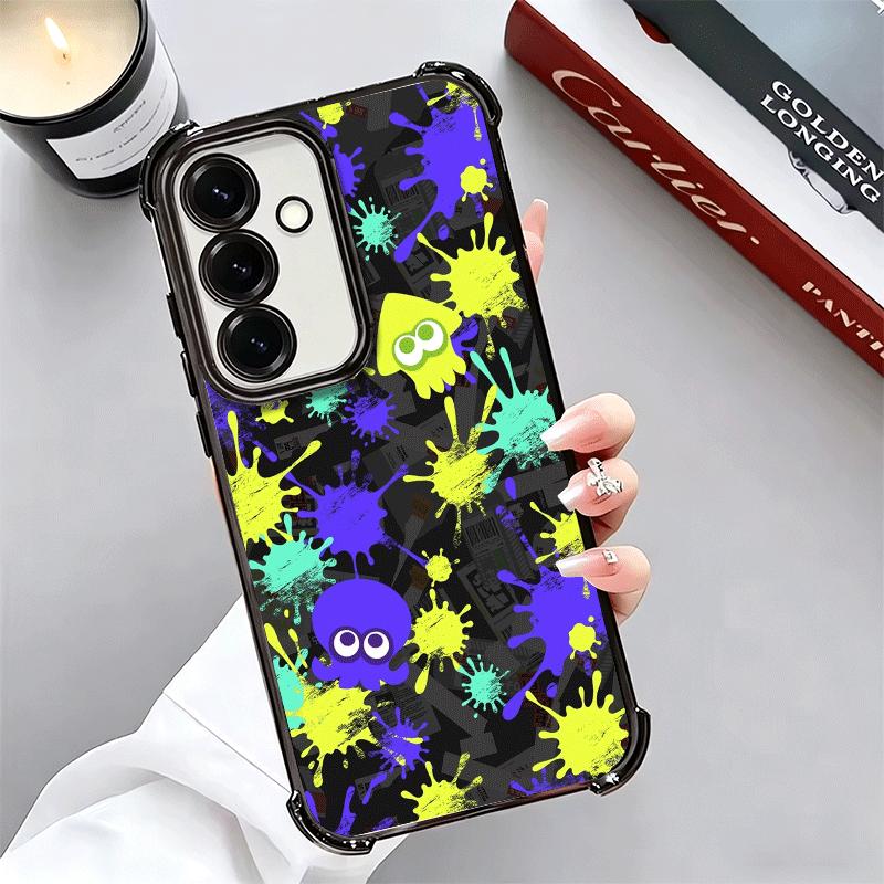 S-Splatoons Game Plating Phone Case For Samsung A17 A07 A37 A57 A16 A56 A15 A55 A14 A54 A13 A53 A26 A36 A25 A35 A24 A34 A23 A33