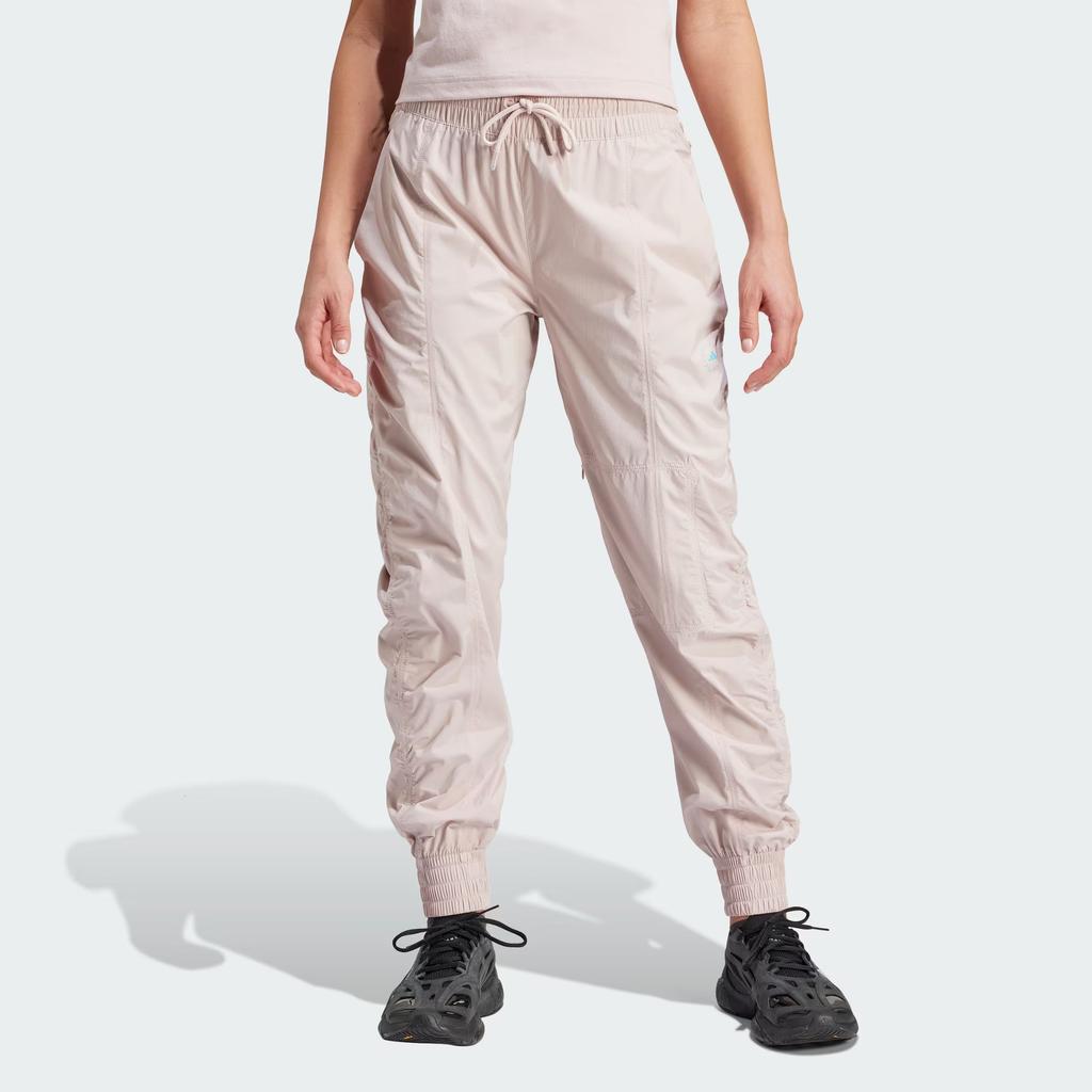 Adidas X Stella McCartney TrueCasuals Woven Joggers With Drawstring Cuffs Women Pants Magenta IT2664
