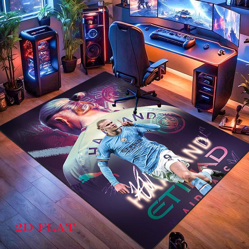 football star Carpet Rug for Living Room Bedroom Home Sofa Decoration,Kids play Nonslip Floor Mat
