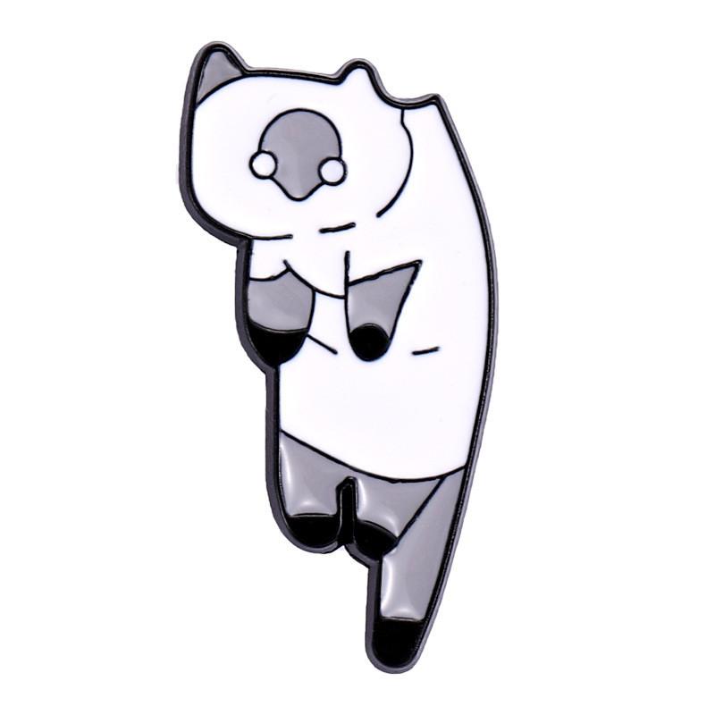 Cat Unique Siamese Themed Alloy Brooch Pin Fun Decorative Accessory For Clothing Bags And