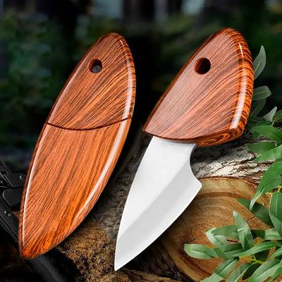 Chaveiros, faca afiada de aço inoxidável, portátil útil, faca de aço inoxidável de bolso criativo de 1 unidade, mini faca de frutas, ferramenta manual