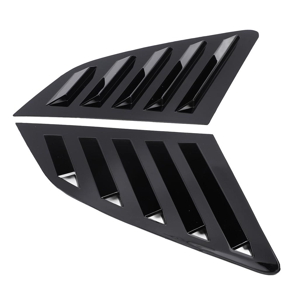 2Pcs Rear Side Window Louver Cover Left Right Rear Window   Vent Scoop Shutter Cover Blind Replacement for 8V Hatchback 2014-2020