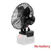 Mini Portable Powerful Fan For Dewalt 20V MAX Battery For Makita 18V Li-ion Battery Cordless Camping Fan Adjustable Wind Speed