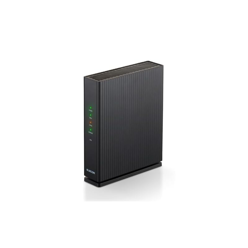 ELECOM WiFi Router, Wireless LAN 1201 + 574Mbps 11ax Wired Gigabit EasyMesh(TM) IPv6 (IPoE) Compatible, Eco Package WRC-W601-B