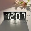 Led Mini Mirror Alarm Clock Electronic Digital Alarm Clock Digital Table Clock Room Desk Decorating Smart Small Tools Home