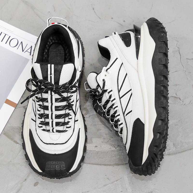 Мужская обувь модные кроссовки сетчатые дышащие повседневные туфли нескользящие кроссовки — фото 9