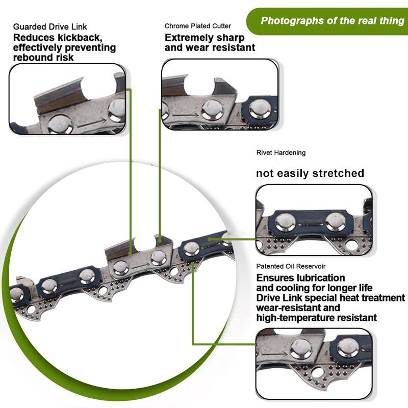 For Garden And Yard Use 16 Inch Metal Chainsaw Chain Parts 55 DL Saw Chain Semi Chisel For Wood Cutting
