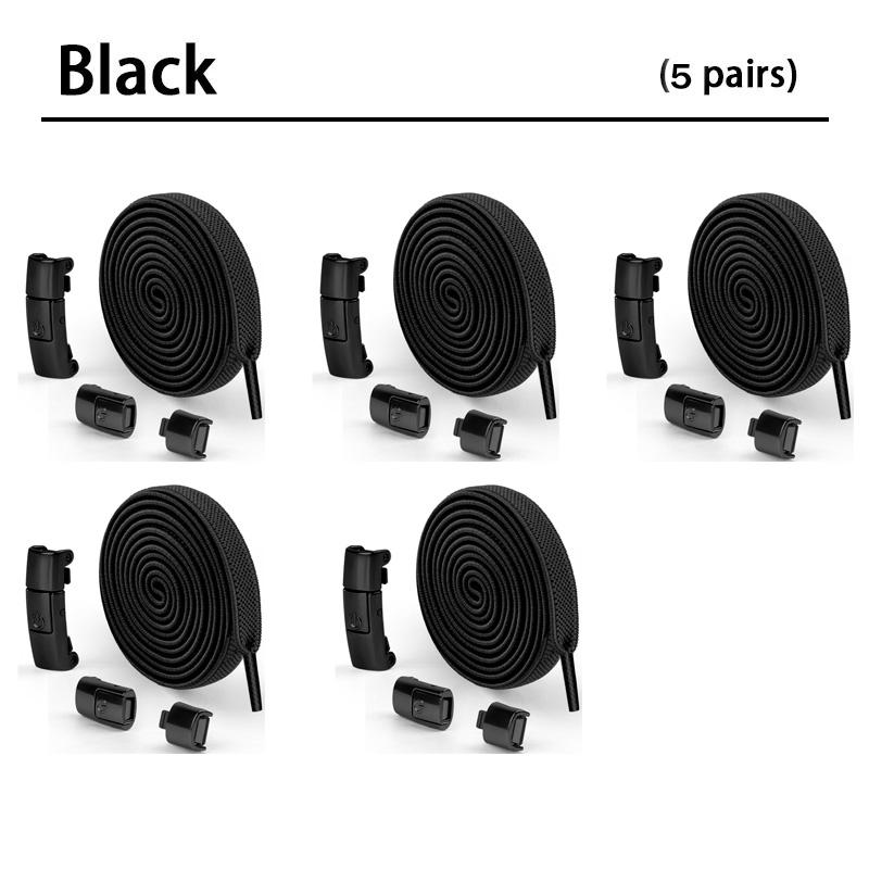 2Pairs No Tie Elastic Magnetic Shoe Laces - Buckle Lock Shoelaces - 0.8mm Wide Flat Laces for Kids Adults Lazy Shoes Accessories