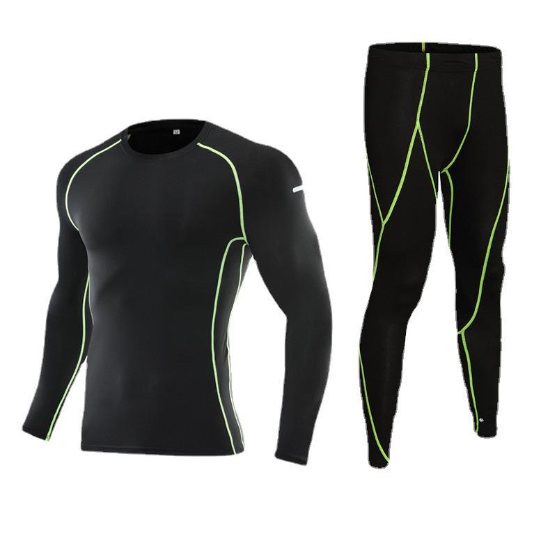 Men's & Kids' Quick-Dry Long Sleeve Sportswear Set for Spring & Autumn - Basketball & Football Fitness Base Layer
