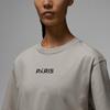 Jordan Embroidered Logo Solid Color Casual Sport Crew Neck Short Sleeve T-Shirt Women Tops Gray DZ3261-230