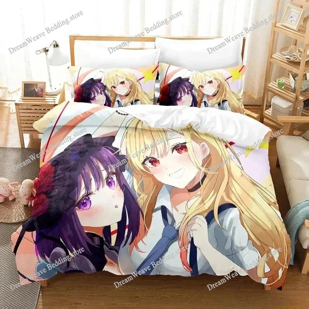 New Marin Kitagawa Bedding Set Single Twin Full Queen King Size Bed Set Adult Kid Bedroom Duvet Cover Sets 3D Print Anime Bed741