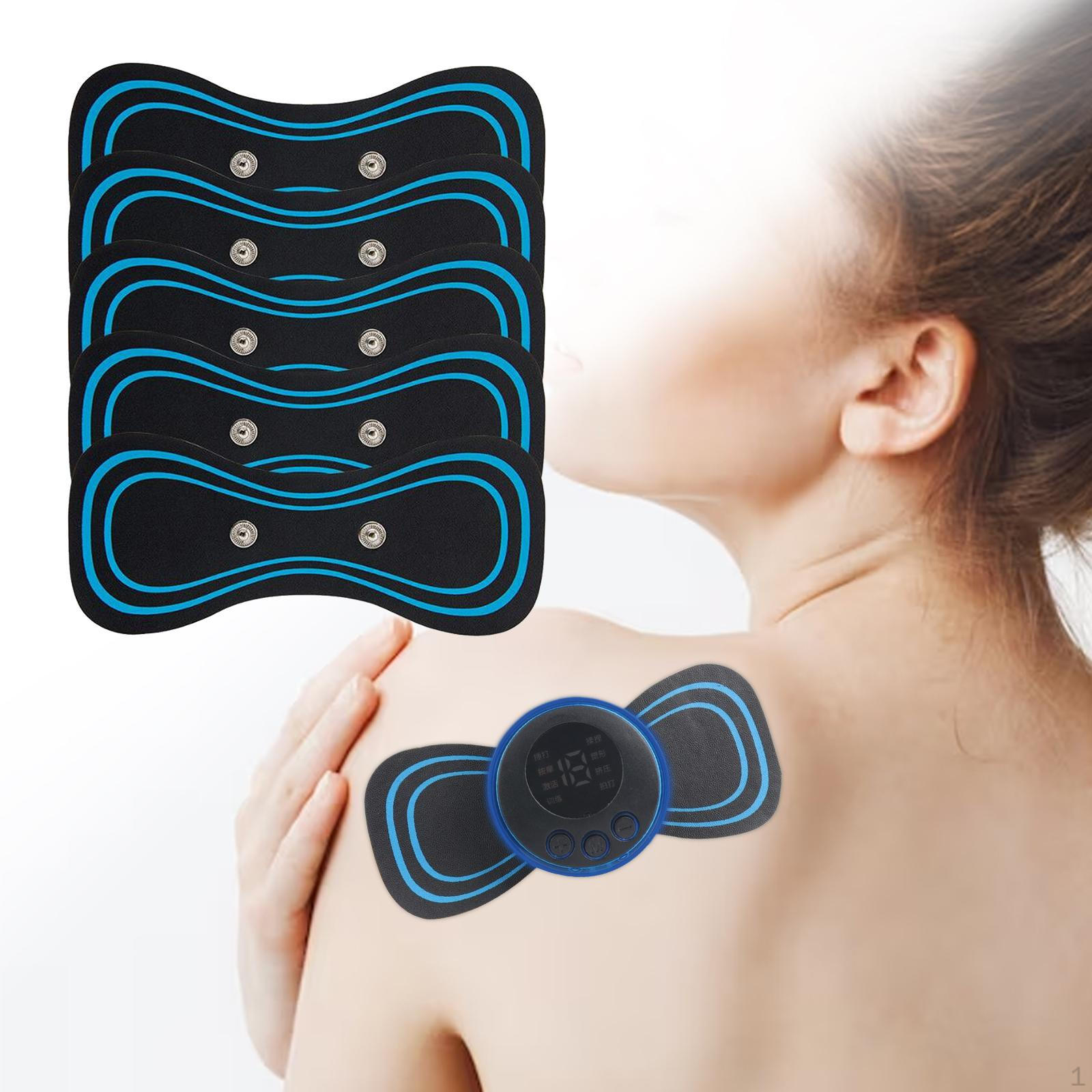

5Pcs Cervical Massager Replacement Pads PU Material Massage Patches