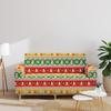 Elastic Sofa Cover Red Christmas All-Inclusive Three-Seat Sofa Cover Furniture Protective Cover