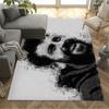 Football Player Action Area Rug Design for Study room Entryway Dining Room Balcony Antislip Carpet Decorate Offices Best for Christmas