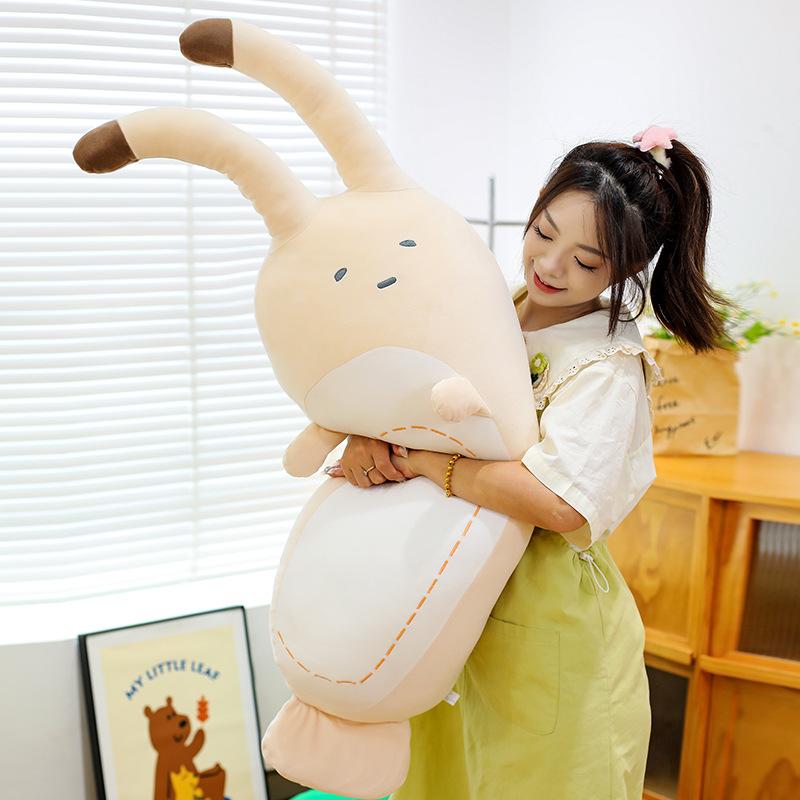 Clam Throw Pillow Long Doll Plush Toy Doll Girl Sleeping Leg Throw Pillow for Girl Birthday Gift