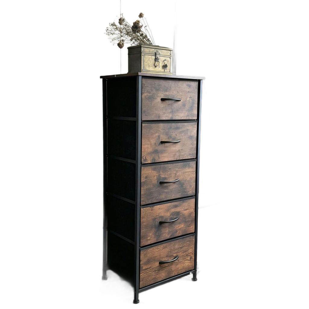 Retro Multi-layer Drawer Storage Cabinet for Living Room