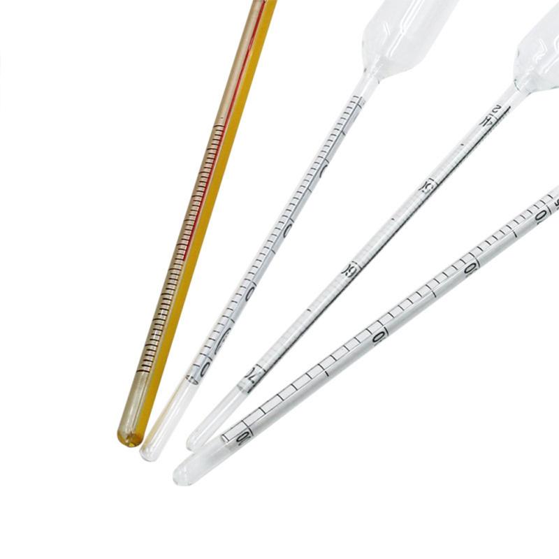 0-100% Alkoholometry z termometrem Profesjonalny dokładny miernik stężenia do domowego warzenia piwa