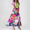 Women's Fashion Casual Floral Print Dress