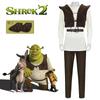 Movie Monster Shrek Cosplay Costume Mask Shrek Top Vest Pant For Men Role Play Halloween Carnival Role Play Party Costume