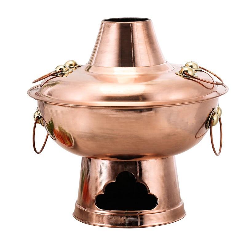 Traditional Pure Red Copper Hot Pot
