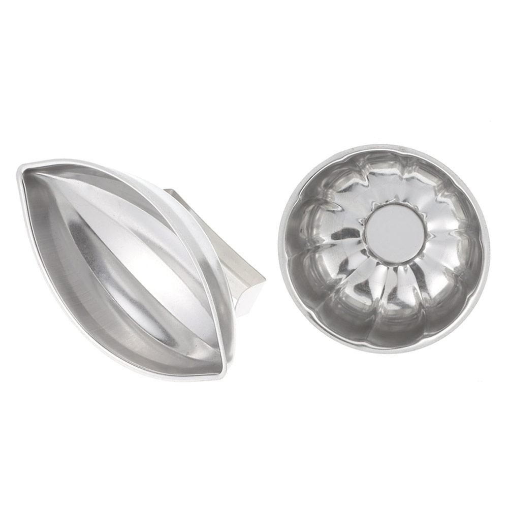 Stainless Steel Fried Rice Press Mould Flower Petal Shape Papaya Shape Rice Mould Rice Shaper Mould For Dish Up Decoration