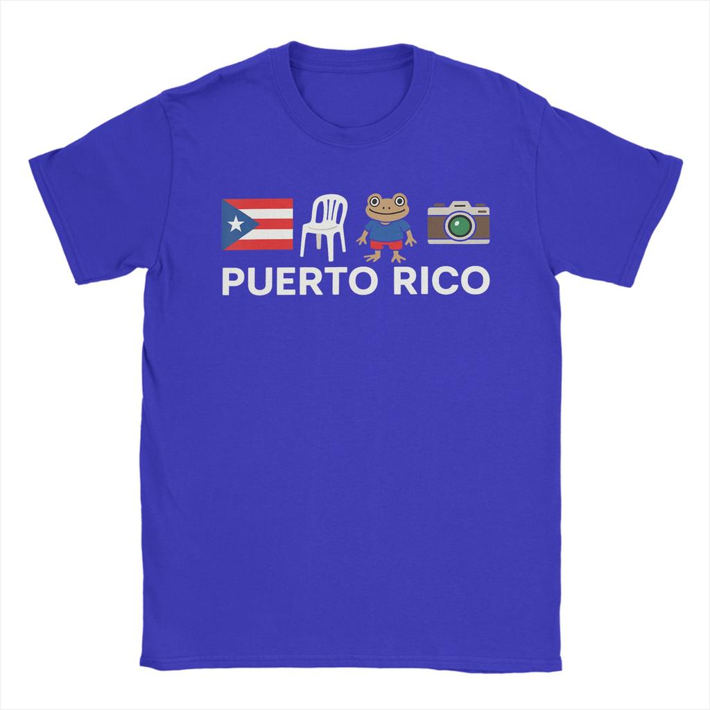 Bad Bunny Puerto Rico Coqui Frog Boricua Puerto Rican Flag Taino Cotton T Shirt For Mens T Shirts Tees Oversized Clothes