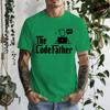 The Codefather Shirt Computer Teacher TShirts Coding Shirt Gift for Coder Computer Programmer Engineer TShirts for Men