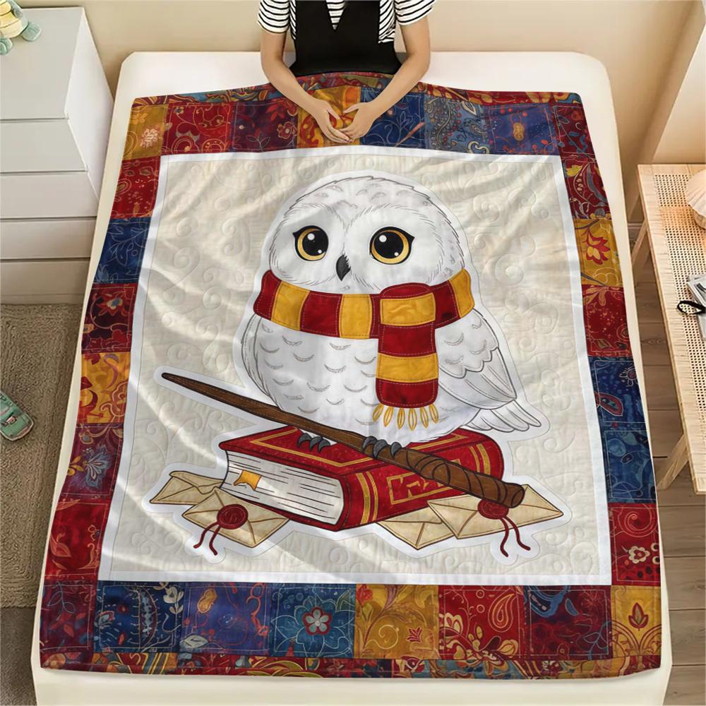 1Pc Cartoon Print Flannel Blanket, High Quality Comfortable for All Seasons, Home Decor, Warmth and Comfort, Perfect for Christmas Birthday Gift