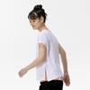 Short Sleeve Game Dynamotion Size M for Club Activities Women's Tennis/Badminton Shirt, Sweat-Wicking, Quick-Drying, Fit, White, (62JAC215),