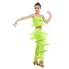 Fashion Tassel Kids Latin Dance Pantsuit Pants Cha Cha Ballroom Dance Costume Professional Rumba Samba Costume Children Girls