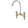 Retro Dual-Handle Basin Mixer Faucet