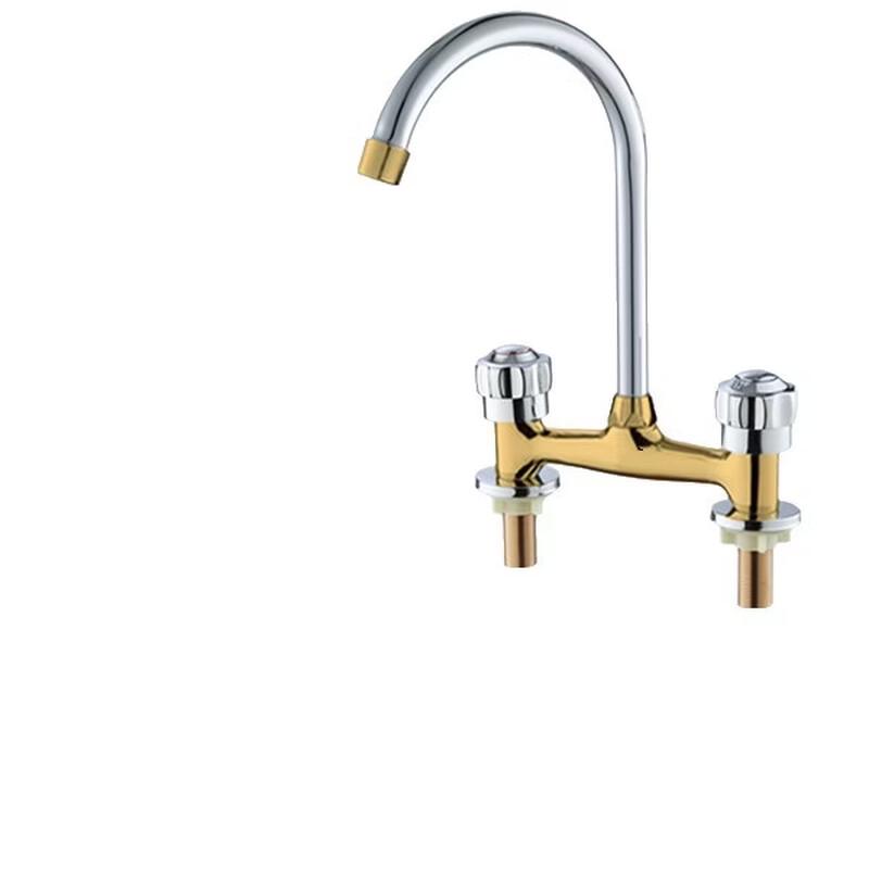 Retro Dual-Handle Basin Mixer Faucet