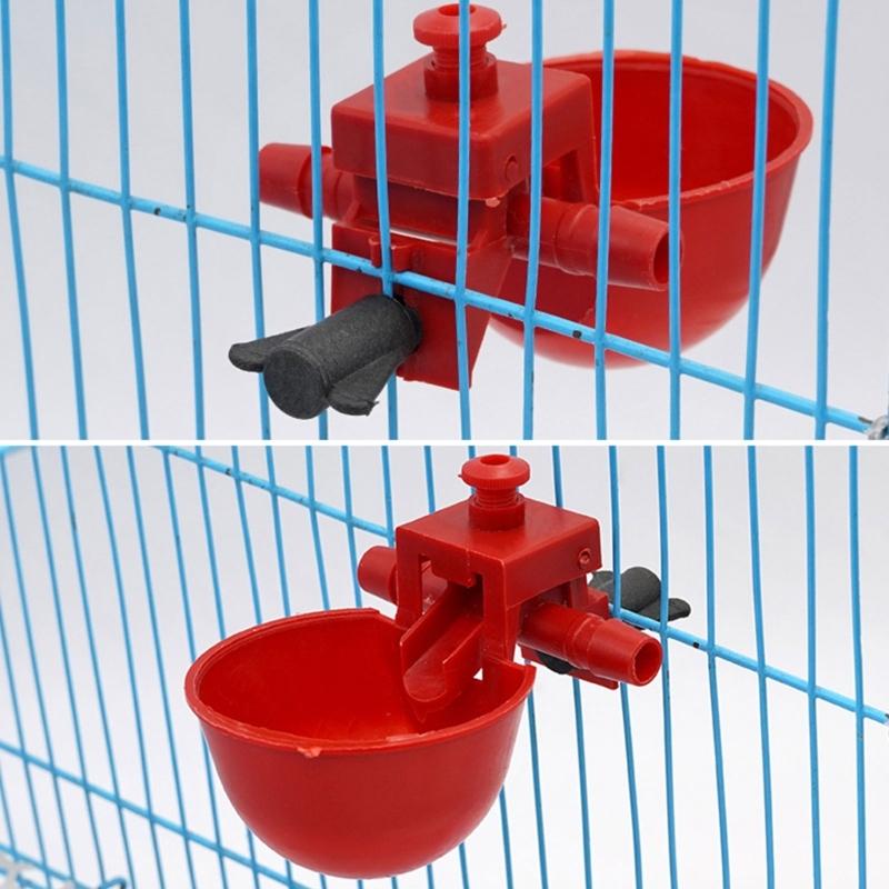 10PCS/20PCS Chicken Drinking Cup Indoor Outdoor Practical Chicken Feeders Drinker Plastic Automatic Water Dispenser